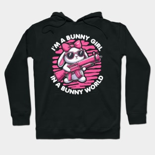 Bunny Girl In A Bunny World Hoodie